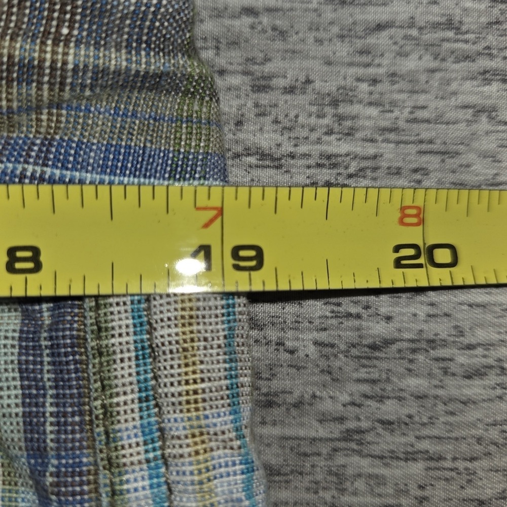 Tommy Bahama Linen Blend Shorts Men's 36 Plaid Chinos Breathable Preppy Casual - Picture 6 of 12